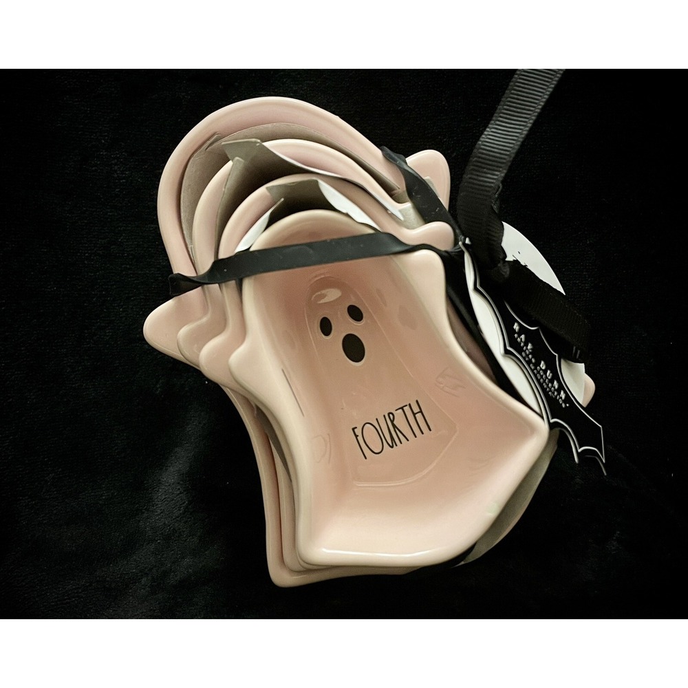 Rae Dunn Pink‎ Ghost HALLOWEEN Measuring Cups